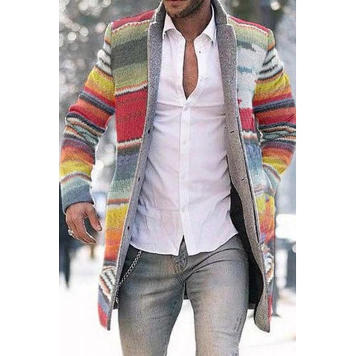 Men's Long Cardigan Casual Long Sleeve Coat