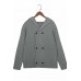 Men's Casual Solid Color Hooded Sweater Jacket