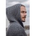 Men's Casual Solid Color Hooded Sweater Jacket